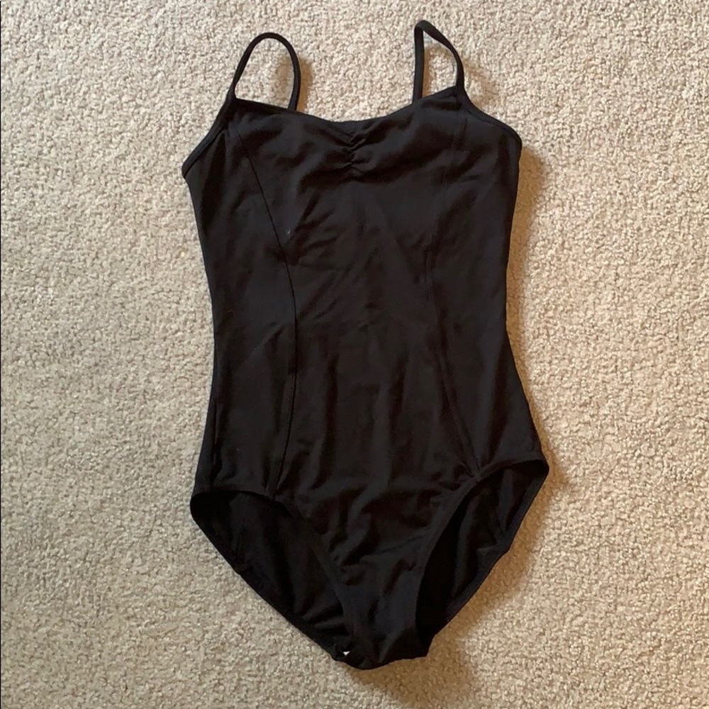 Mirella pinch front princess seam leotard